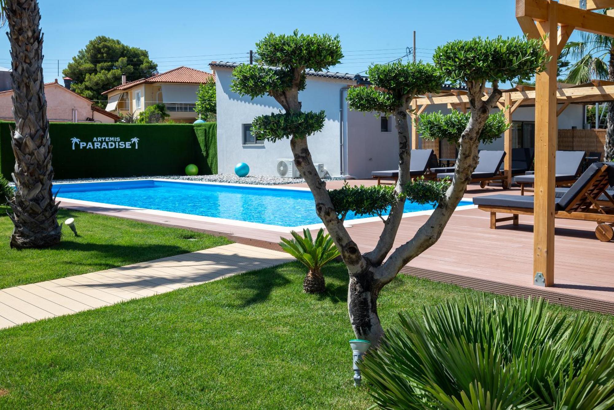 Paradise Apartments Artemida Buitenkant foto